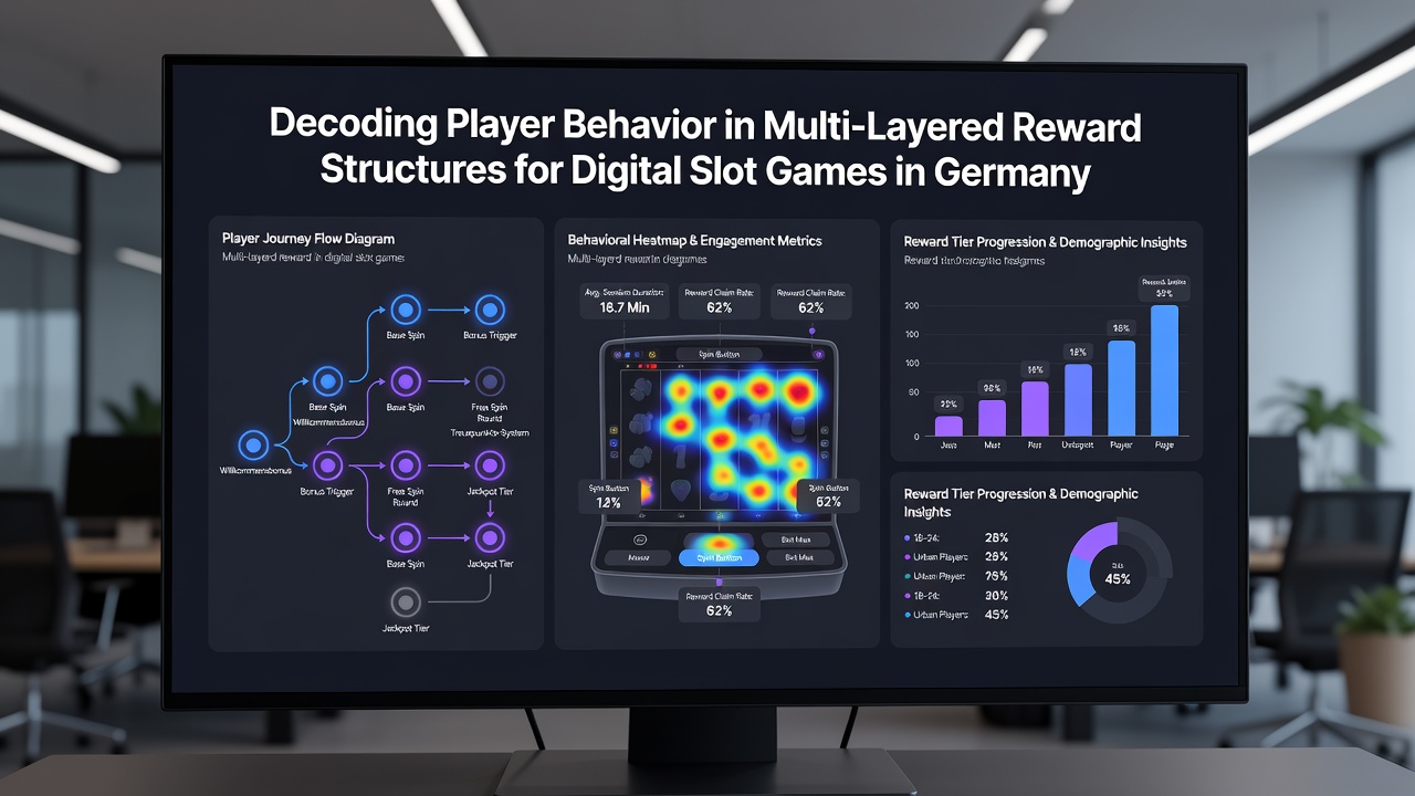 Datenvisualisierung von Spielerverhaltensmustern in Belohnungsebenen für Slot-Spiele