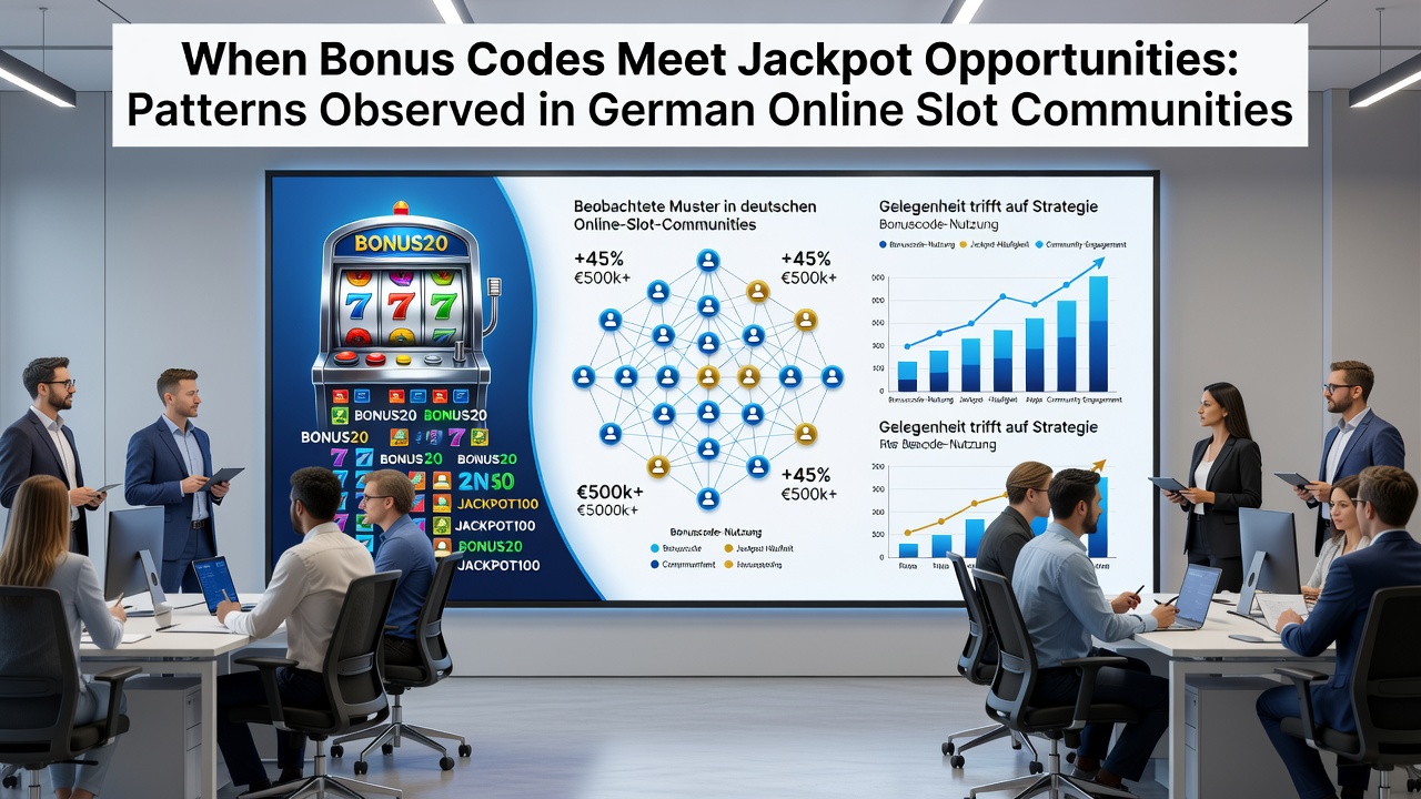 Darstellung von Community-Interaktionen mit Bonus-Codes und Jackpots auf mobilen Geräten